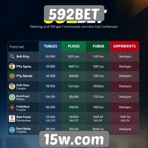 Comparativo entre 592BET e concorrentes
